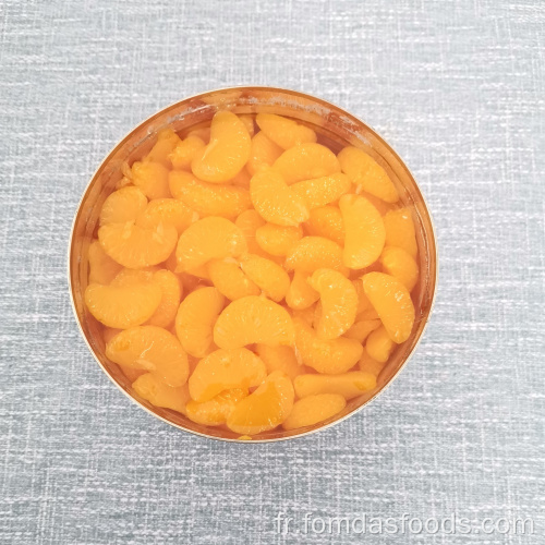 OEM A10 Mandarin Orange Segments entiers en sirop